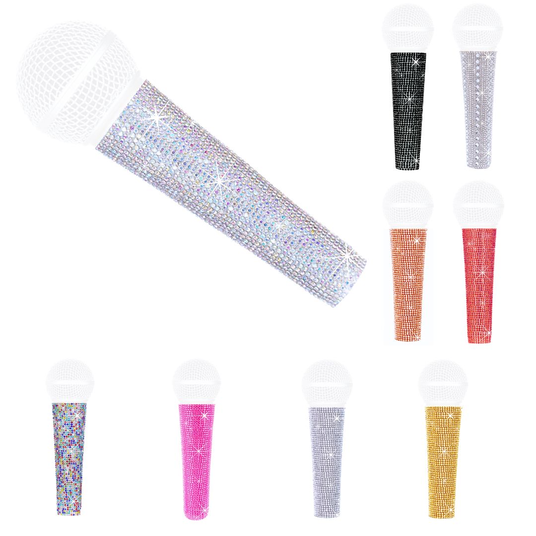 Shure Mic Mv7 - Universal Microphone Handle Crystal Sleeve Cover
