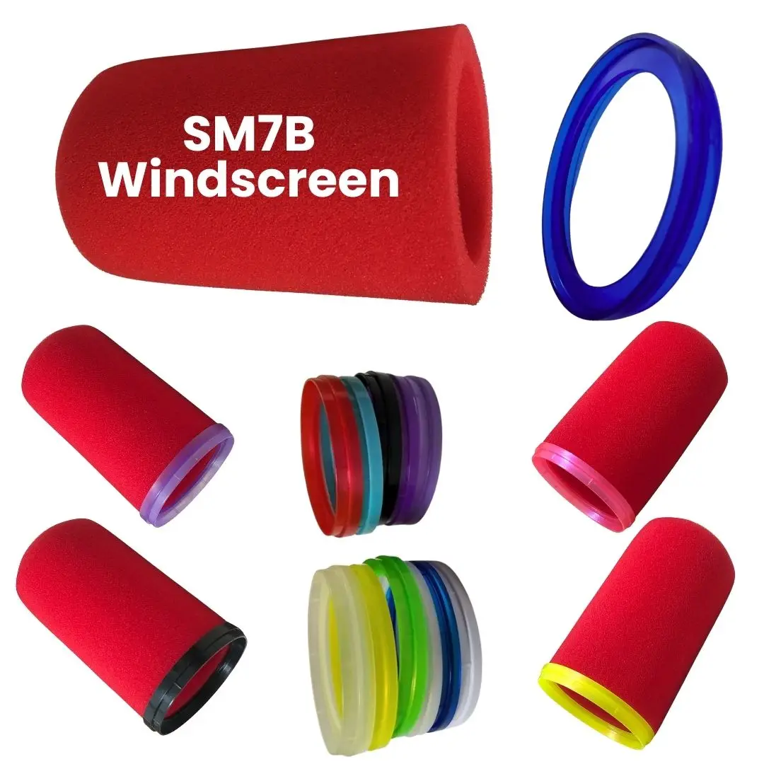 Red Soundproof Foam Mic Cover  - Shure Mic Mv7 评论和价格