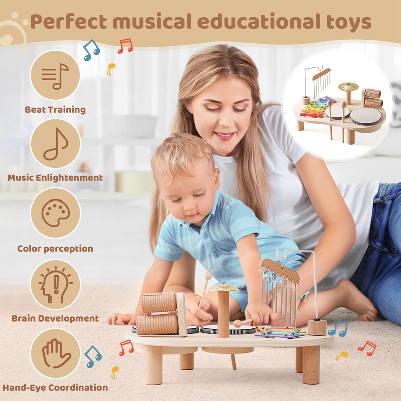 Baby Educational Toys Wooden A - Musical Instrument Harmonium 评论和价格
