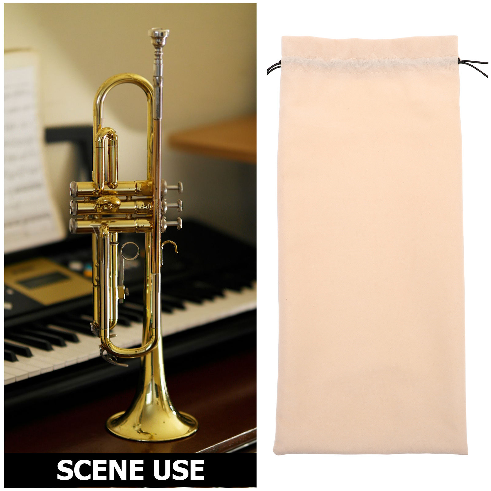 Bugle Storage Pouch Soft Draws - Musical Instrument Bugle 评论和价格